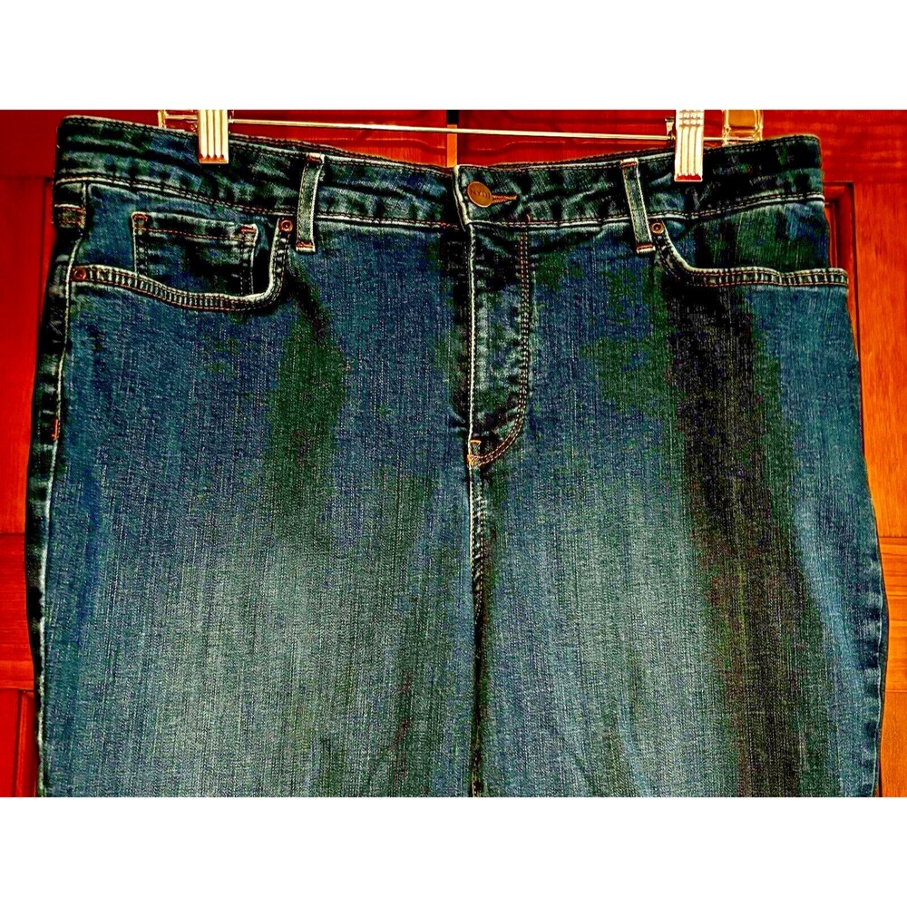 NYDJ Skinny Denim Jeans Women's Size 14 Lift Tuck Technology Medium Wash - Picture 3 of 10